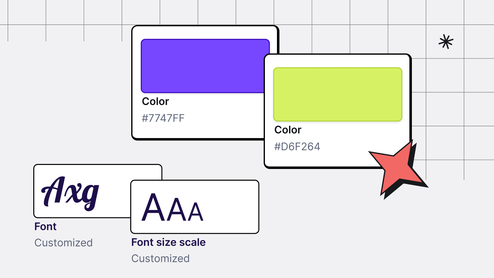 Email and landing page design with brand colors, fonts, and publishing settings in RGE Studio